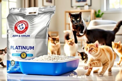 Arm & Hammer Platinum SLIDE Easy Clean, Clumping Litter, Multi-Cat