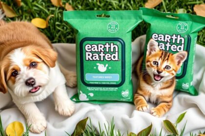 Earth Rated Textured Pet Wipes for Dogs & Cats, Cleaning and Odor-Controlling