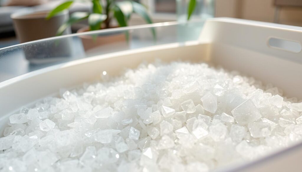 fresh step crystals