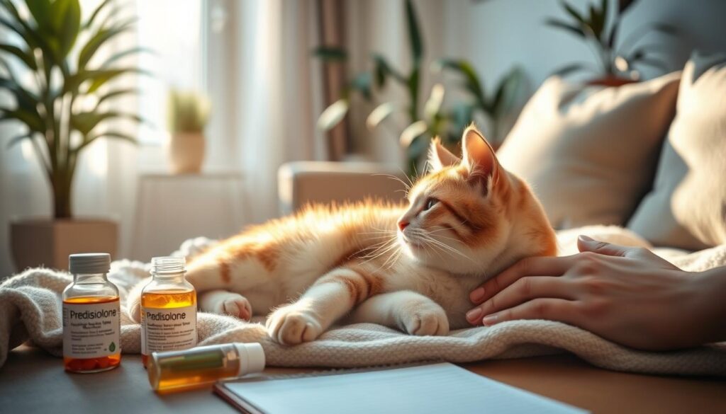 monitoring cats on prednisolone