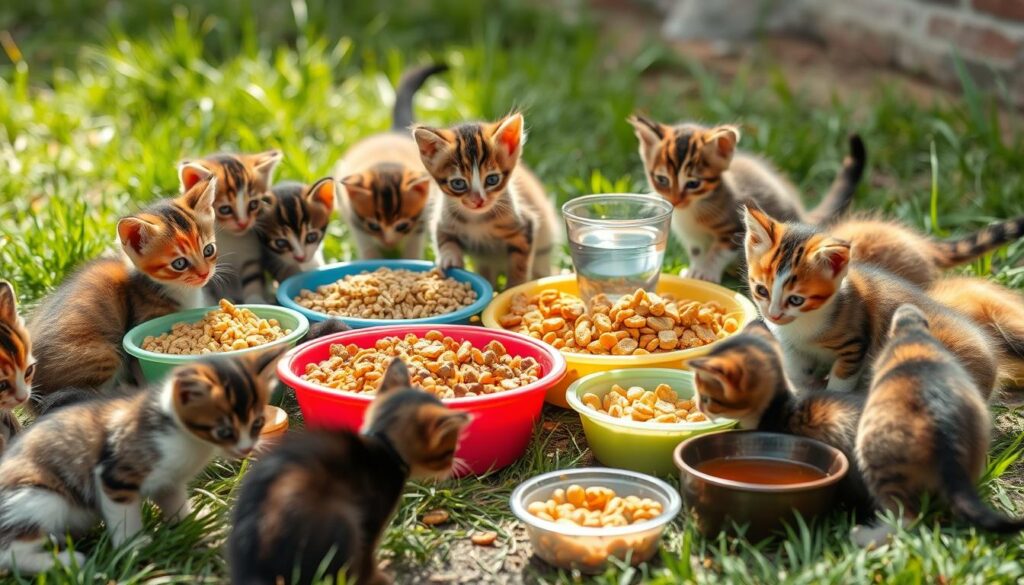 what to feed feral kittens