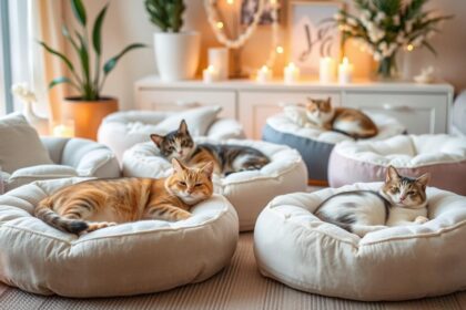 Bedsure Calming Cat Beds for Indoor Cats