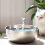 DownyPaws Cat Water Fountain Stainless Steel Wireless