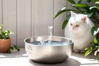 DownyPaws Cat Water Fountain Stainless Steel Wireless