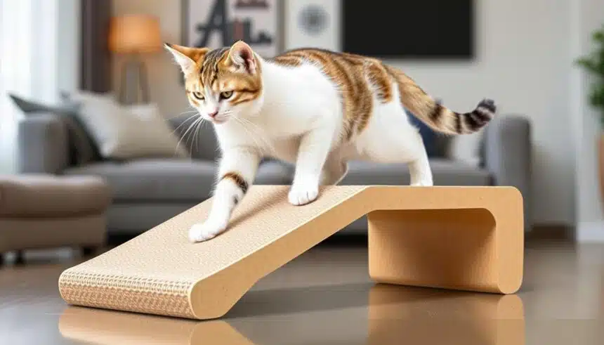 FUKUMARU Cat Scratcher, 26.8 Inch L Shape Cat Scratch Pad Wall