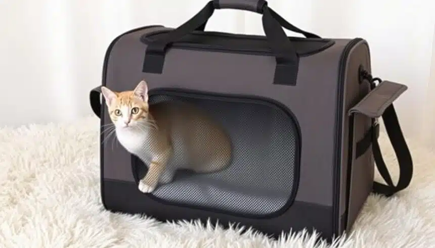 Pet Carrier for Large Cats 20 lbs+ Top Load Collapsible Carrier Bag