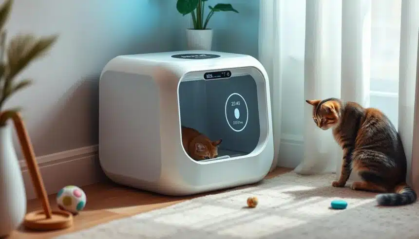 Petivity Smart Litterbox Health Monitoring System for Cat Health