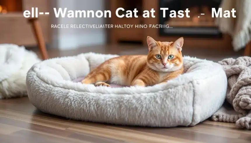 Self Warming Cat Bed Self Heating Cat Mat Thermal Pet Pad