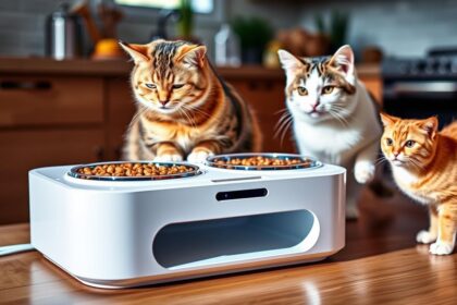 oneisall Automatic Cat Feeder for 2 Cats